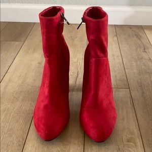 Unworn Red Booties